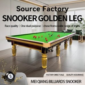 Golden snooker table